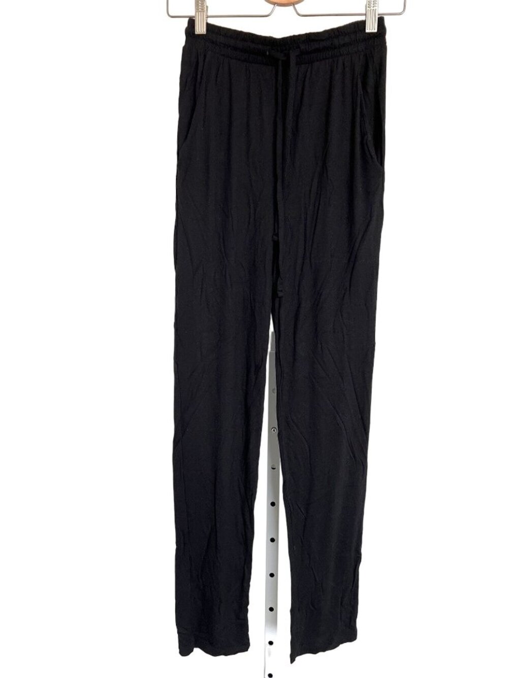 H&M Basic Black Drawstring Pants Super Soft Lightweight With Pockets